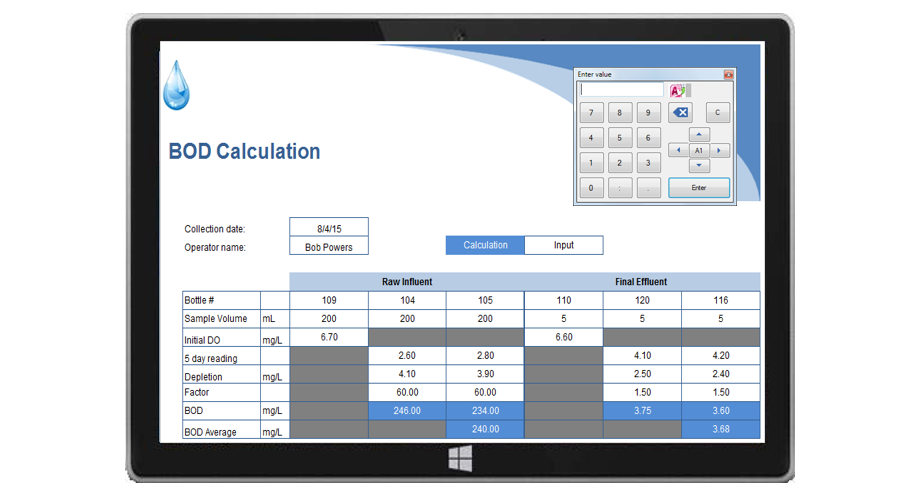 XLReporter Manual Data Entry form deployed on a workstation, tablet or across the network